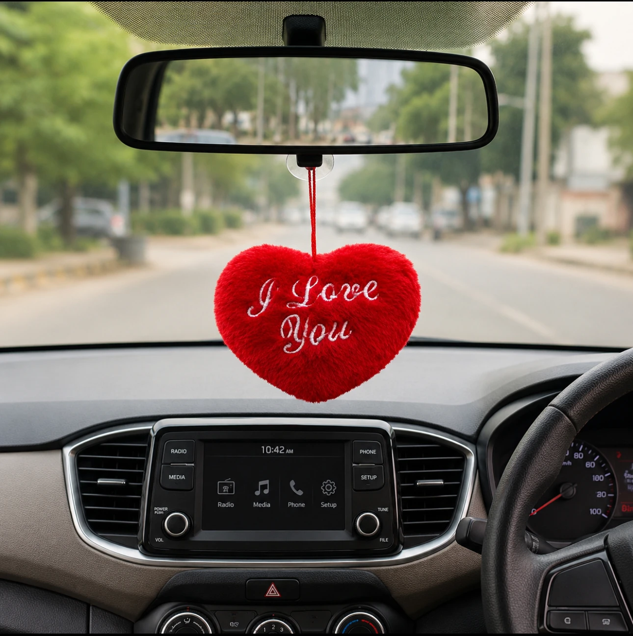 Heart Car Hanging – Car Rearview Mirror Hanging Ornament ❤️
