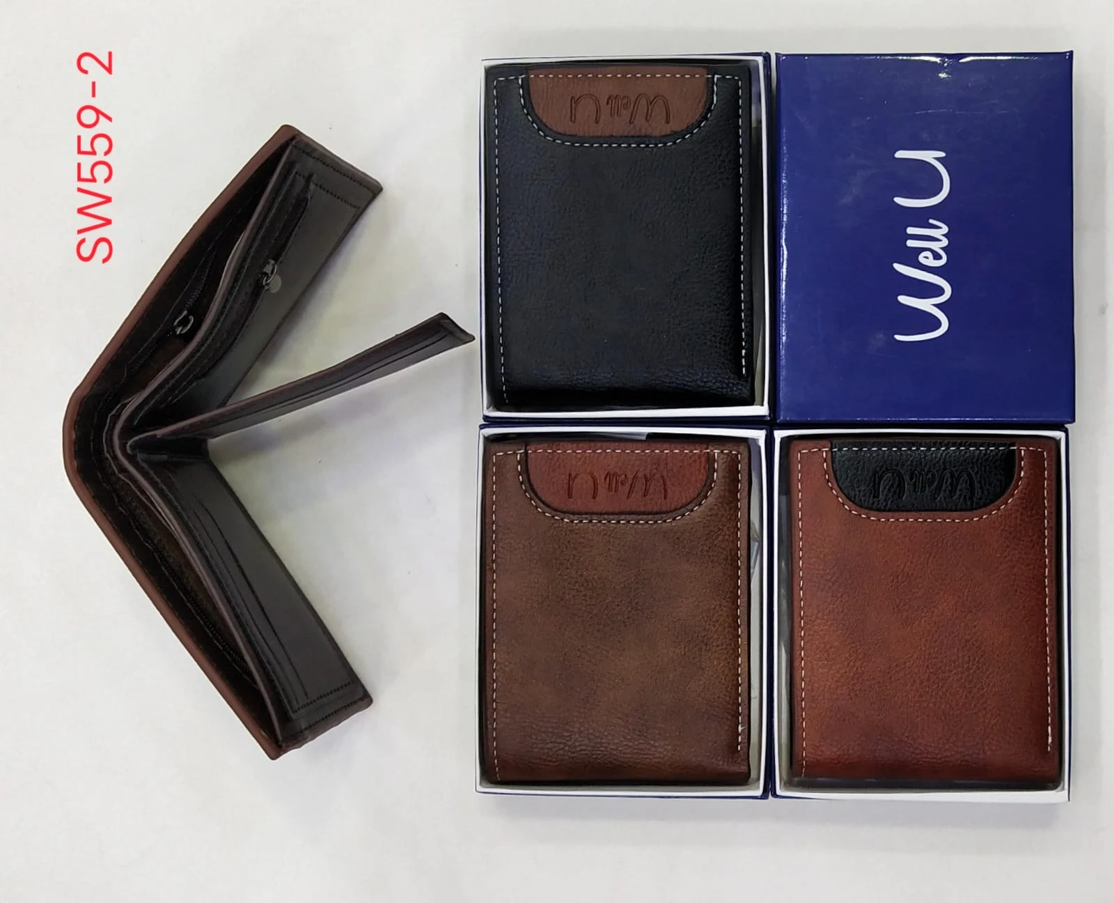 Leather imported wallet (4-5 MIX MODEL )