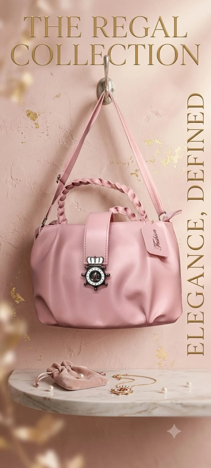 Elegant Blush Bow Handbag (MIX 4 DIFFERENT COLOUR)