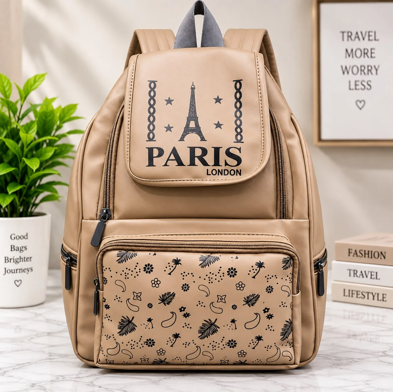 Soft leather bag paris london design