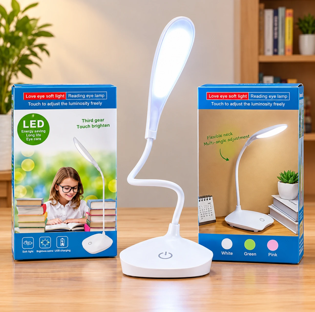 Rechargeable LED Study & Reading Table Lamp