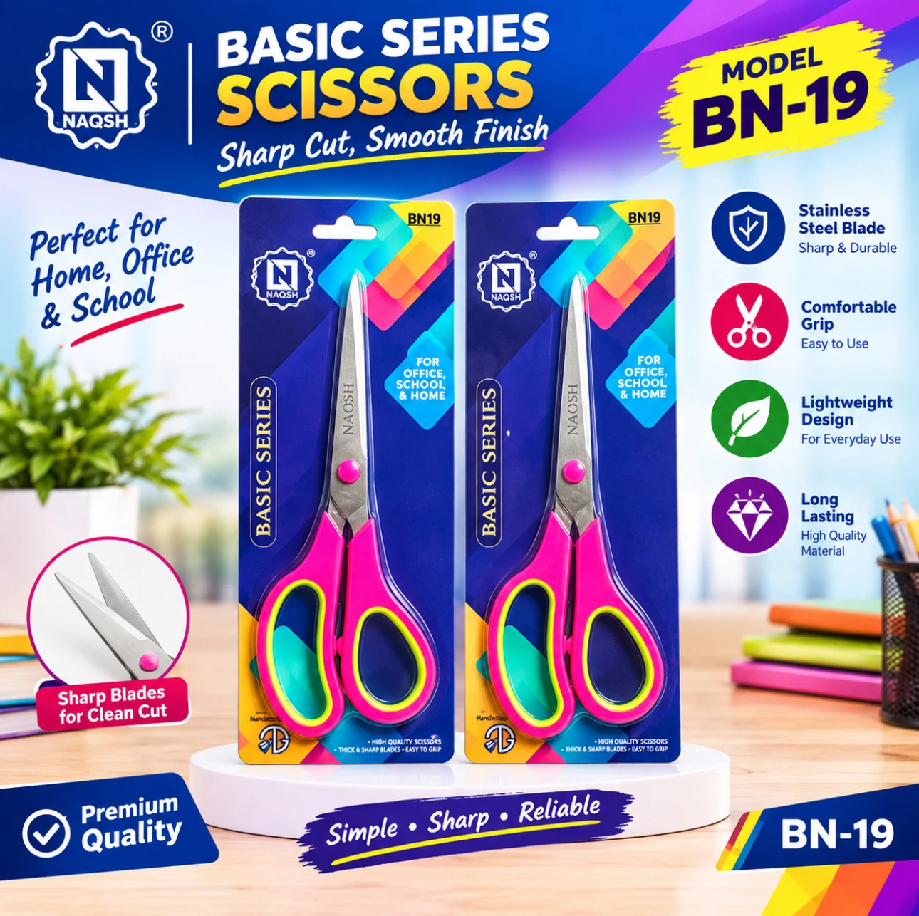 NAQSH BN-19 Premium  Scissors